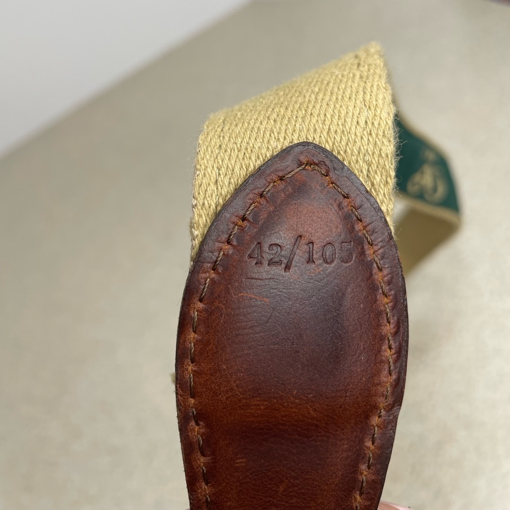 NWOT YRI Designs Green Fabric Golf Belt Size 42 - Picture 3 of 4